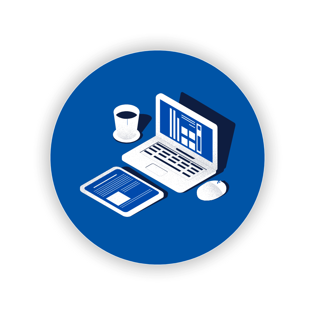 Hero graphic illustrating educational technology concepts